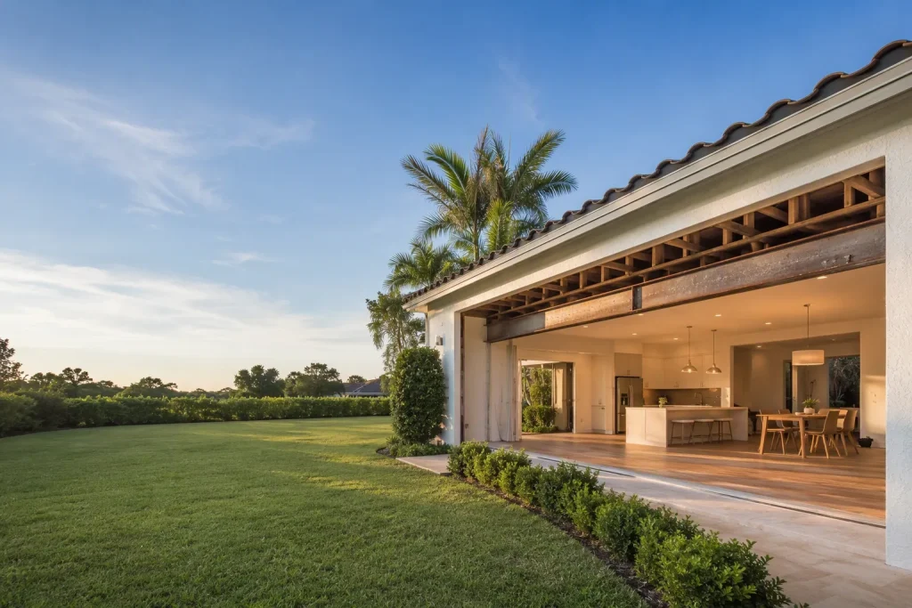 South Florida home exterior before wall removal assessed by a structural engineer