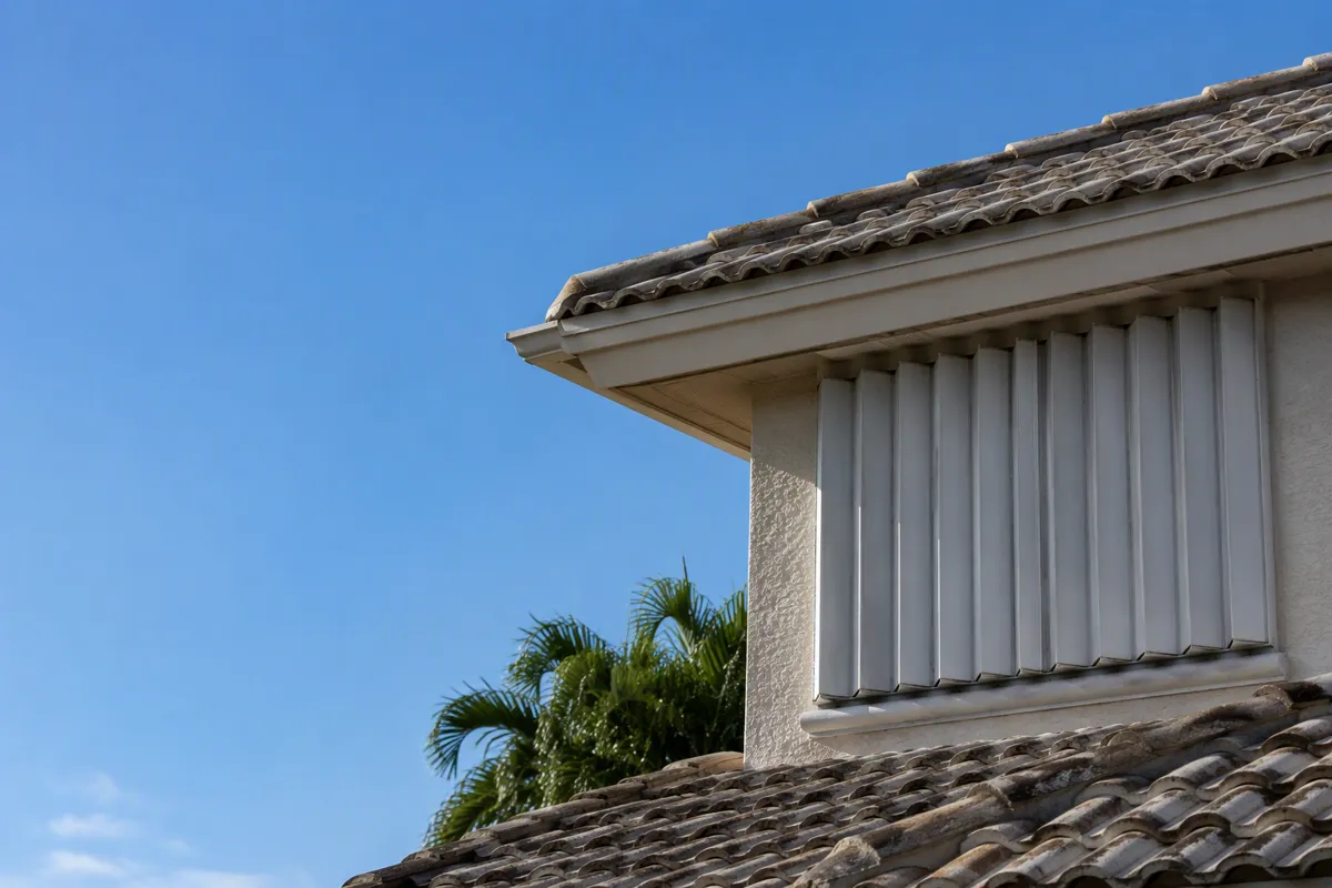 South Florida home with tile roof and shutters, key for a 4 point inspection florida