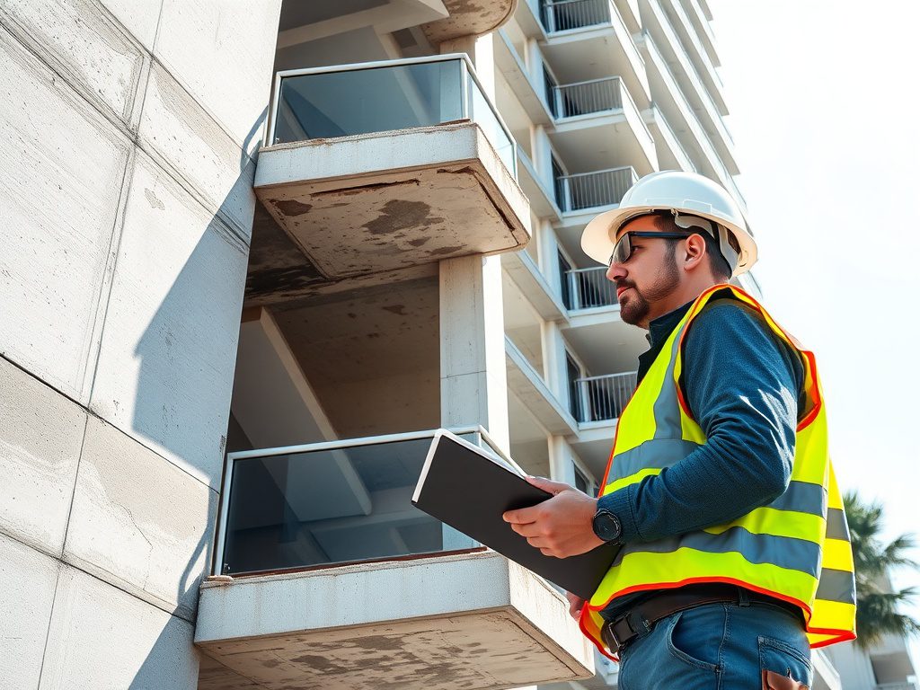 40-year recertification structural inspection of a Florida condo building